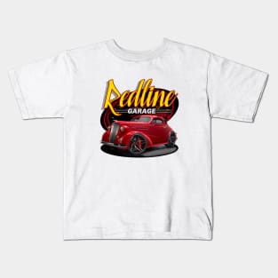 Redline Garage ~ 1937 Chevy Kids T-Shirt